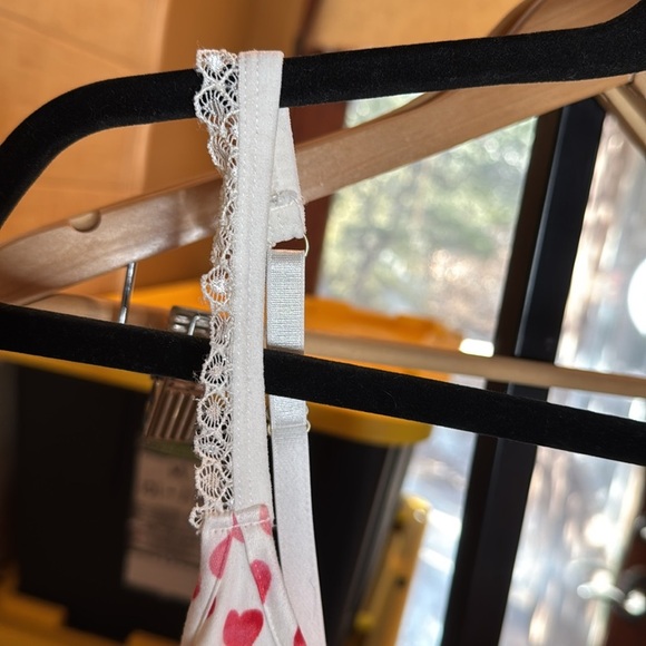 JESSICA SIMPSON PJ RED HEART VALENTINE LACE TOP SIZE LARGE - Picture 4 of 8